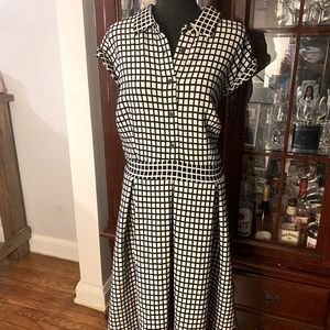 ELOQUII Black and White Dress